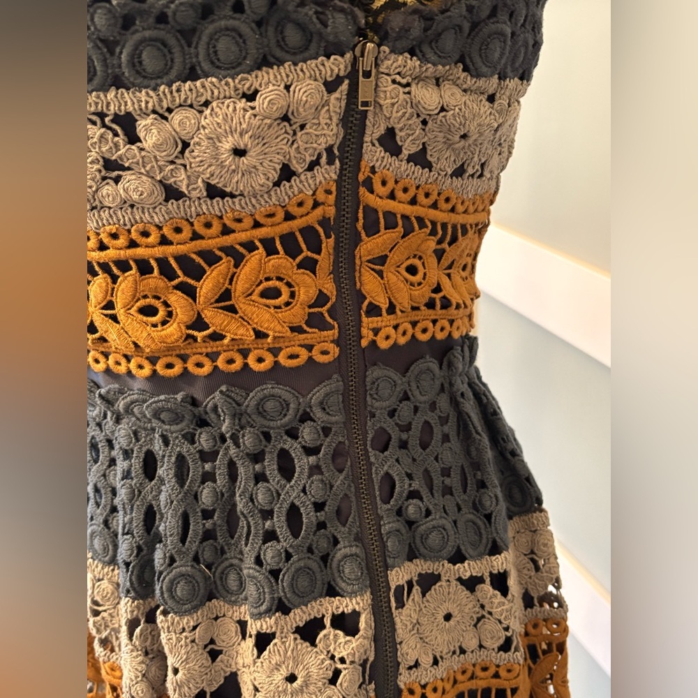 Maeve Multicolor Lace Midi Dress - Picture 5 of 7